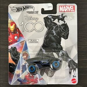Hot Wheels Disney 100 Marvel Black Panther Character Car 2022